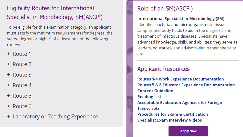 ASCP (BOC®) Exam application, Get Ctedential